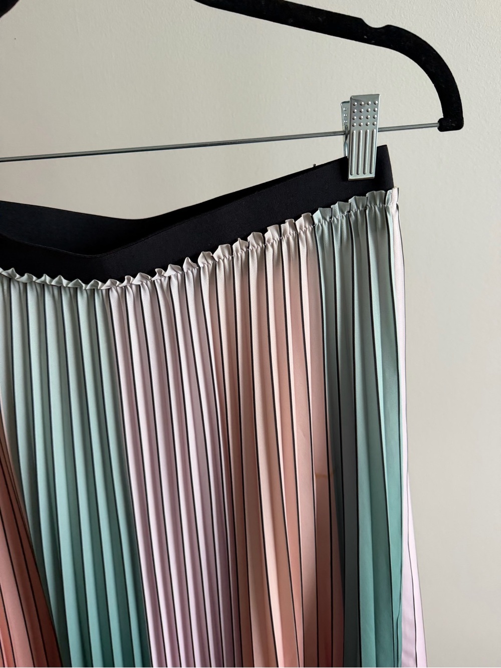 Ted Baker Gradient Colorblock Pleated Midi Skirt Size 2 (US 6) - Picture 5 of 16